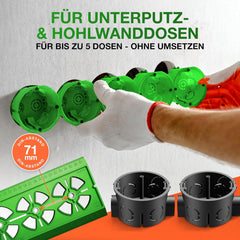 Bohrschablone Steckdose
